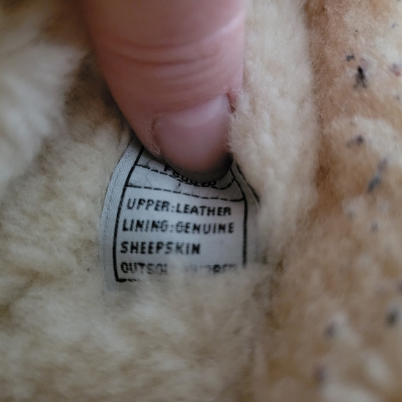 UGG Australia Messenger Pocket Chestnut Suede Shearling Fur Buckle Midcalf Boots - Picture 7 of 10